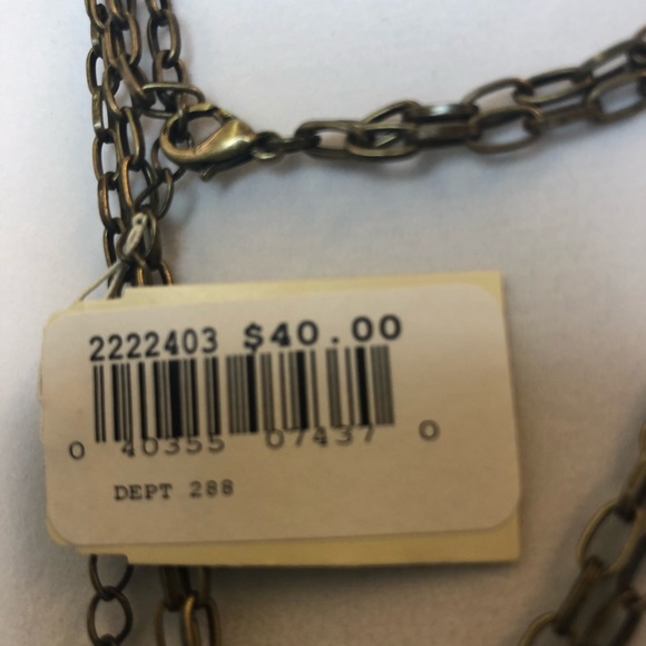 Robert Rose Brown cross pendant necklace NWT - Picture 2 of 2